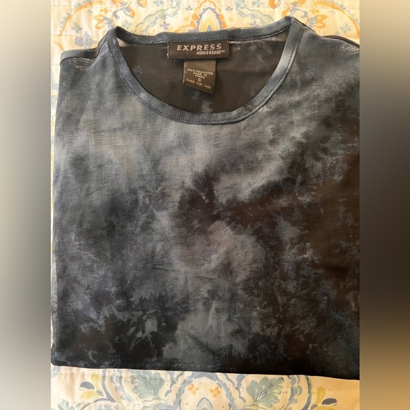 Vintage express mesh sheet blue tie dye size small - Picture 4 of 11